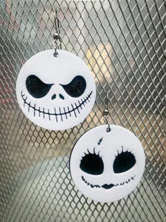 Jack Skellington earrings view 2