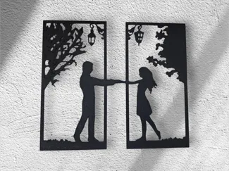 Man and Woman In Love Wall Decoration