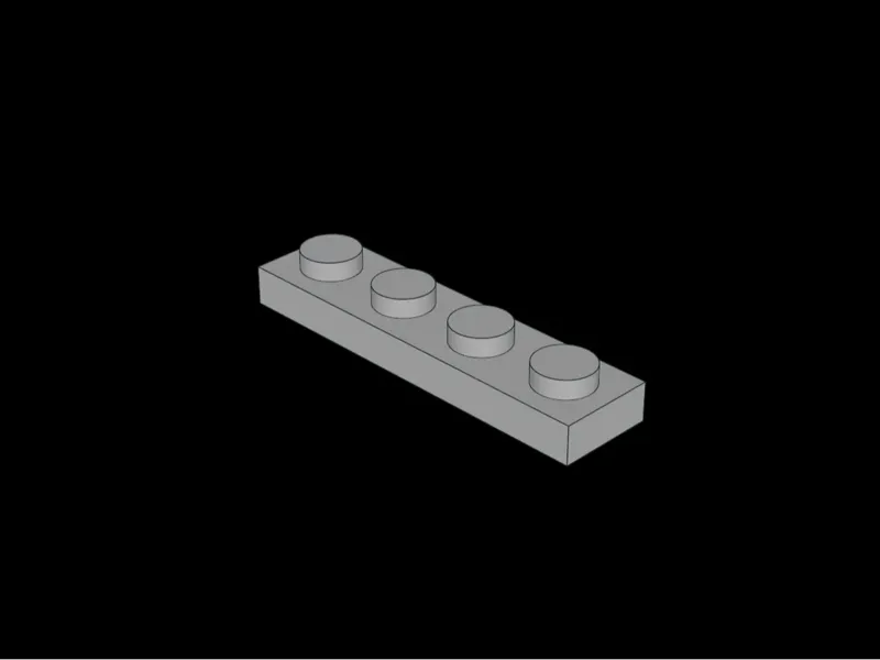 Brick Compatible Plate 1 x 4