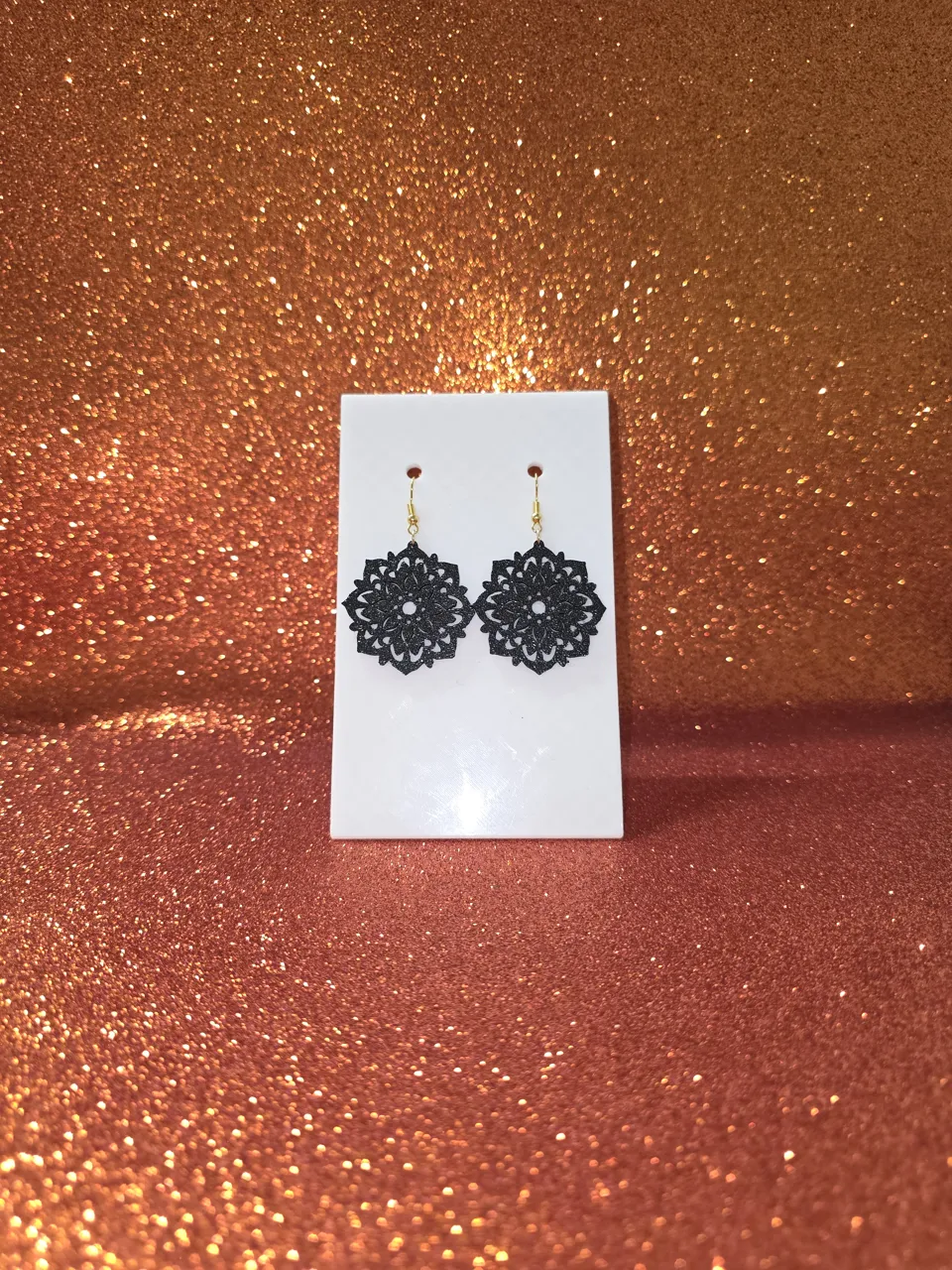 Mandala Flower in the flower earrings view 2