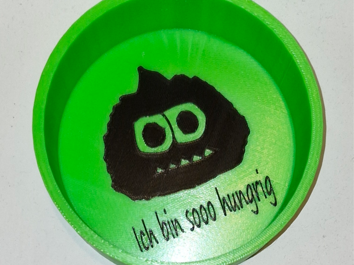 Snackschale mit süßen Monster