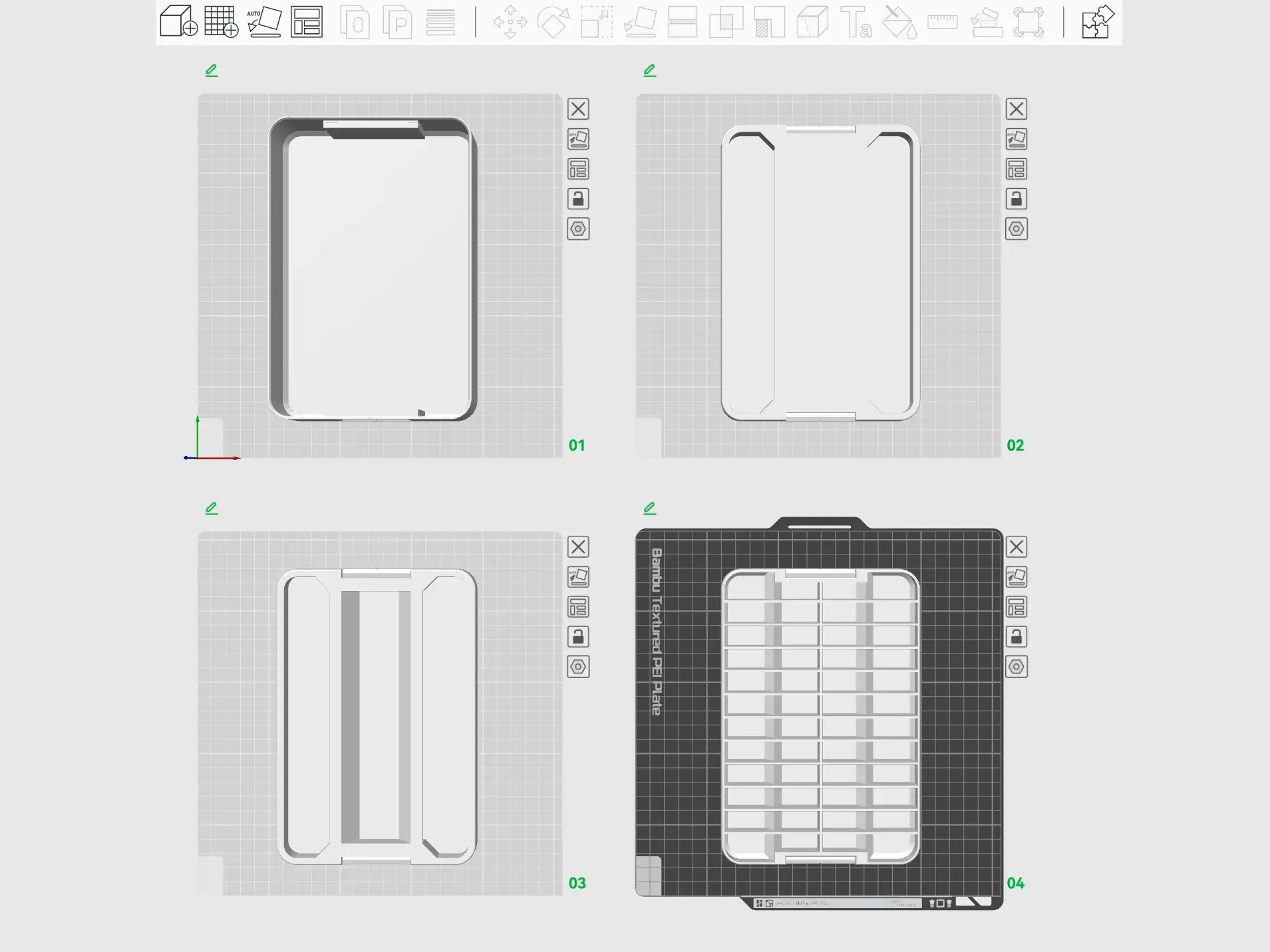 Miniatura 6 do modelo 3D 盒子带卡扣可叠放 （大中小三种尺寸)