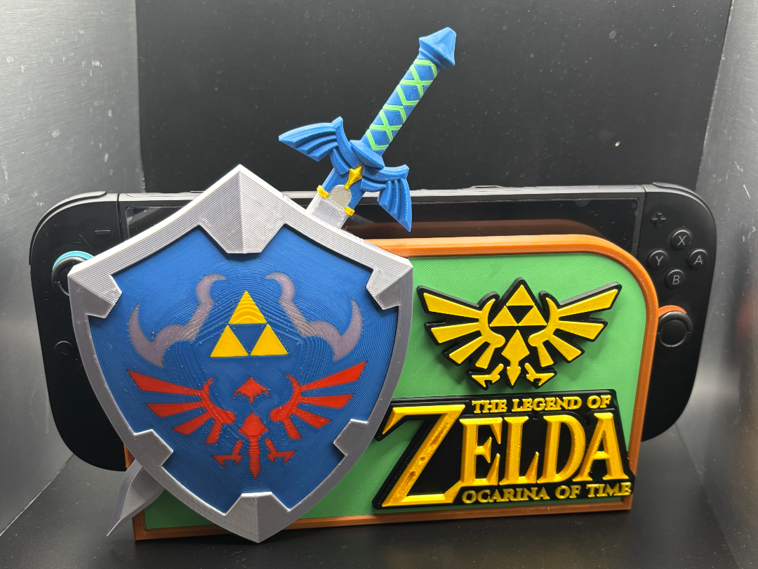 Zelda Ocarina of time Switch 1&2 Dock Cover - 1