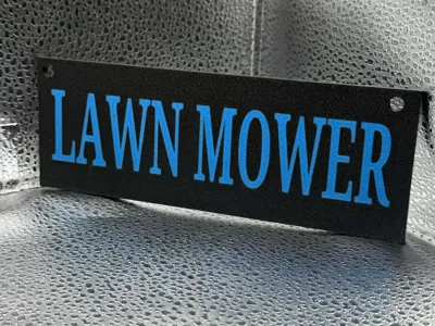 Lawn Mower Sign