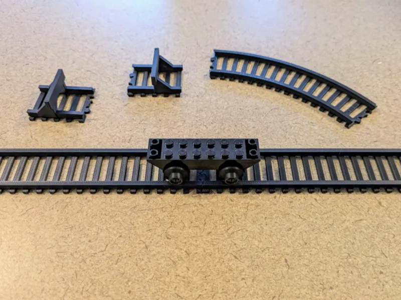 Tracks for small Brick compatible train