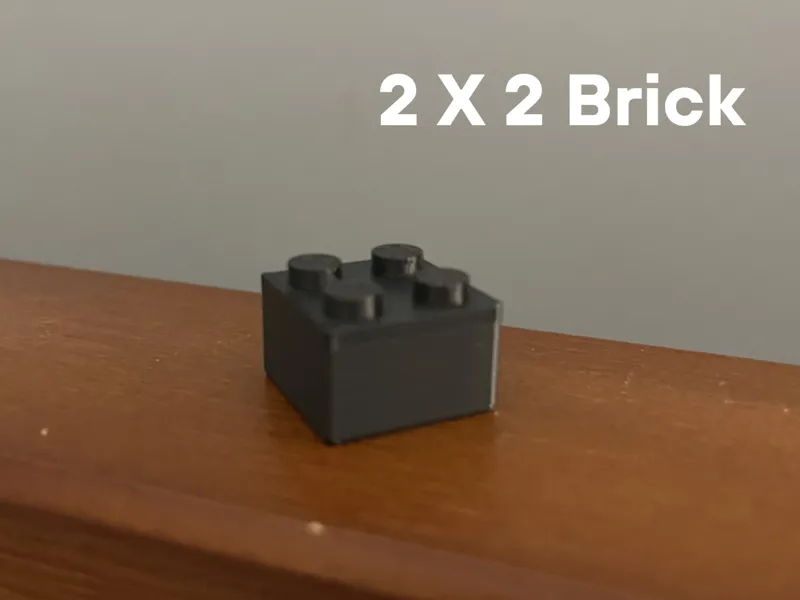 Simple properly scaled 2 X 2 brick (Brick series)