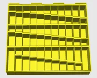 6종류, 높이 50mm(50~100pcs), 0.2mm layer, 2 walls, 15% infill
