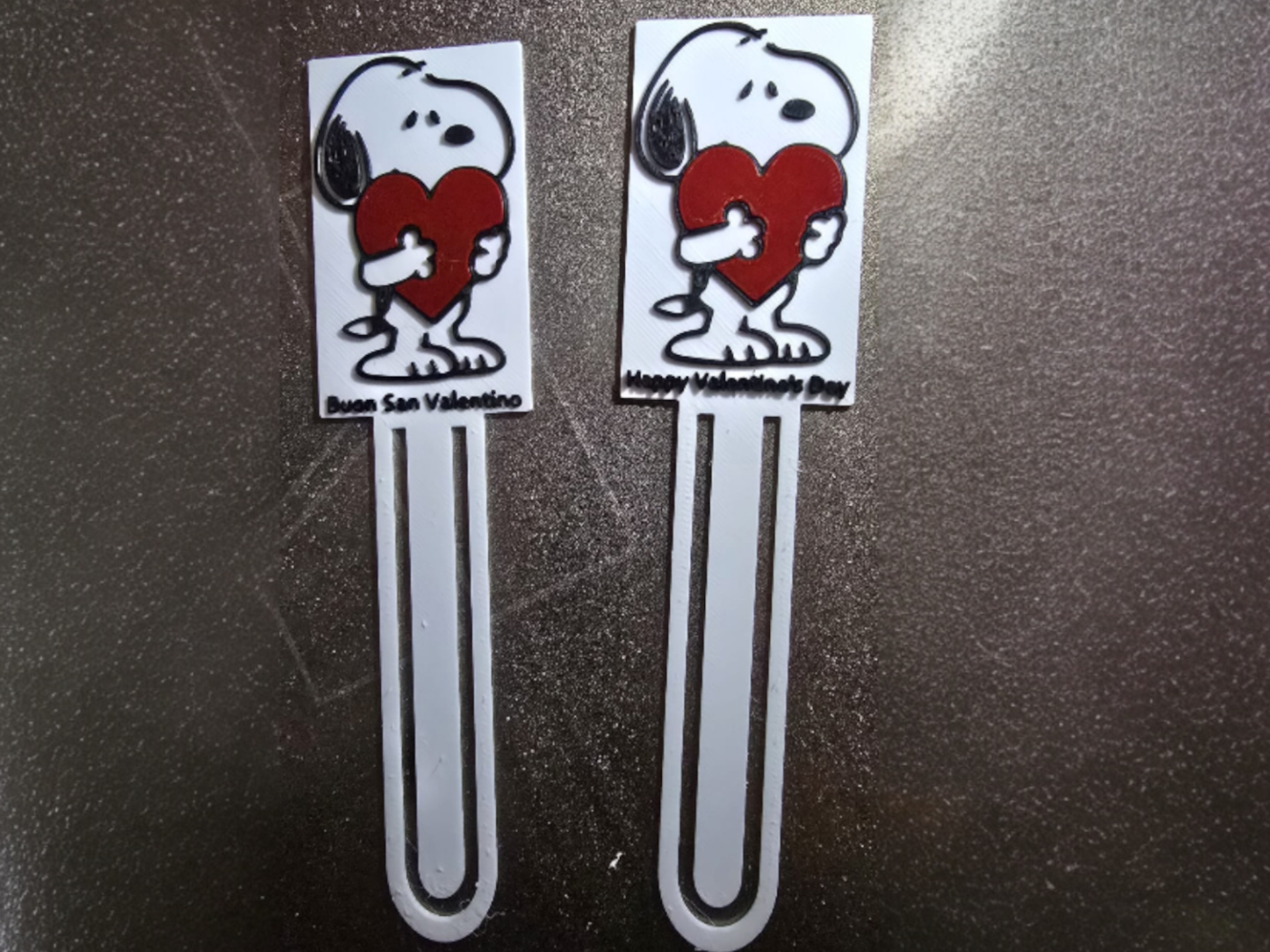 Snoopy Valentine’s Day Bookmark – Language ITA/ENG