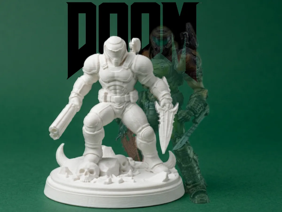 Doom Slayer – DOOM Figurine - Free 3D Print Model - MakerWorld
