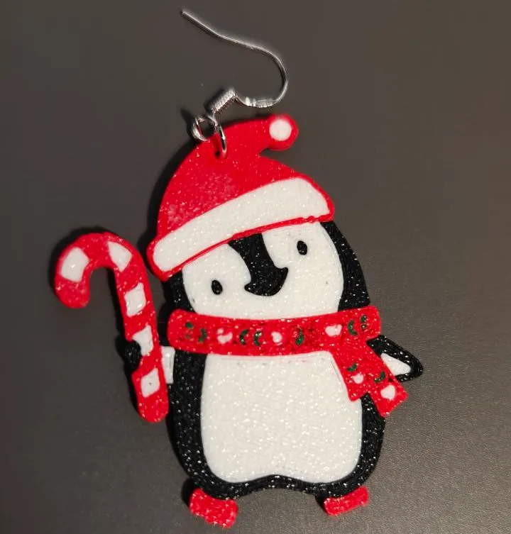 Pendientes Pinguino