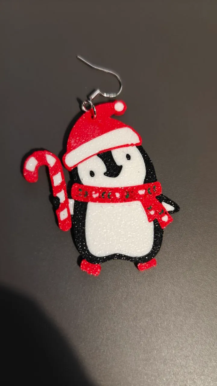 Pendientes Pinguino view 3
