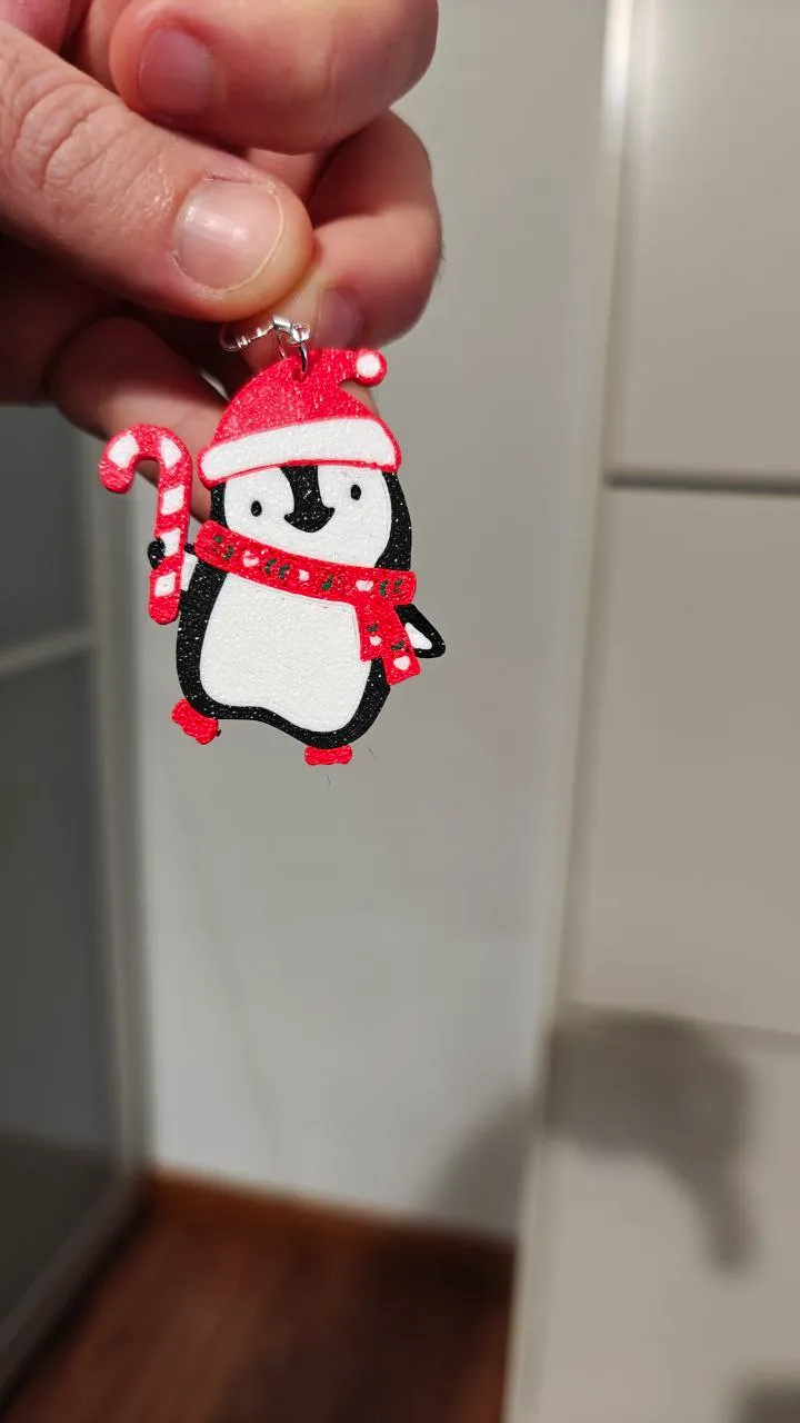 Pendientes Pinguino view 2