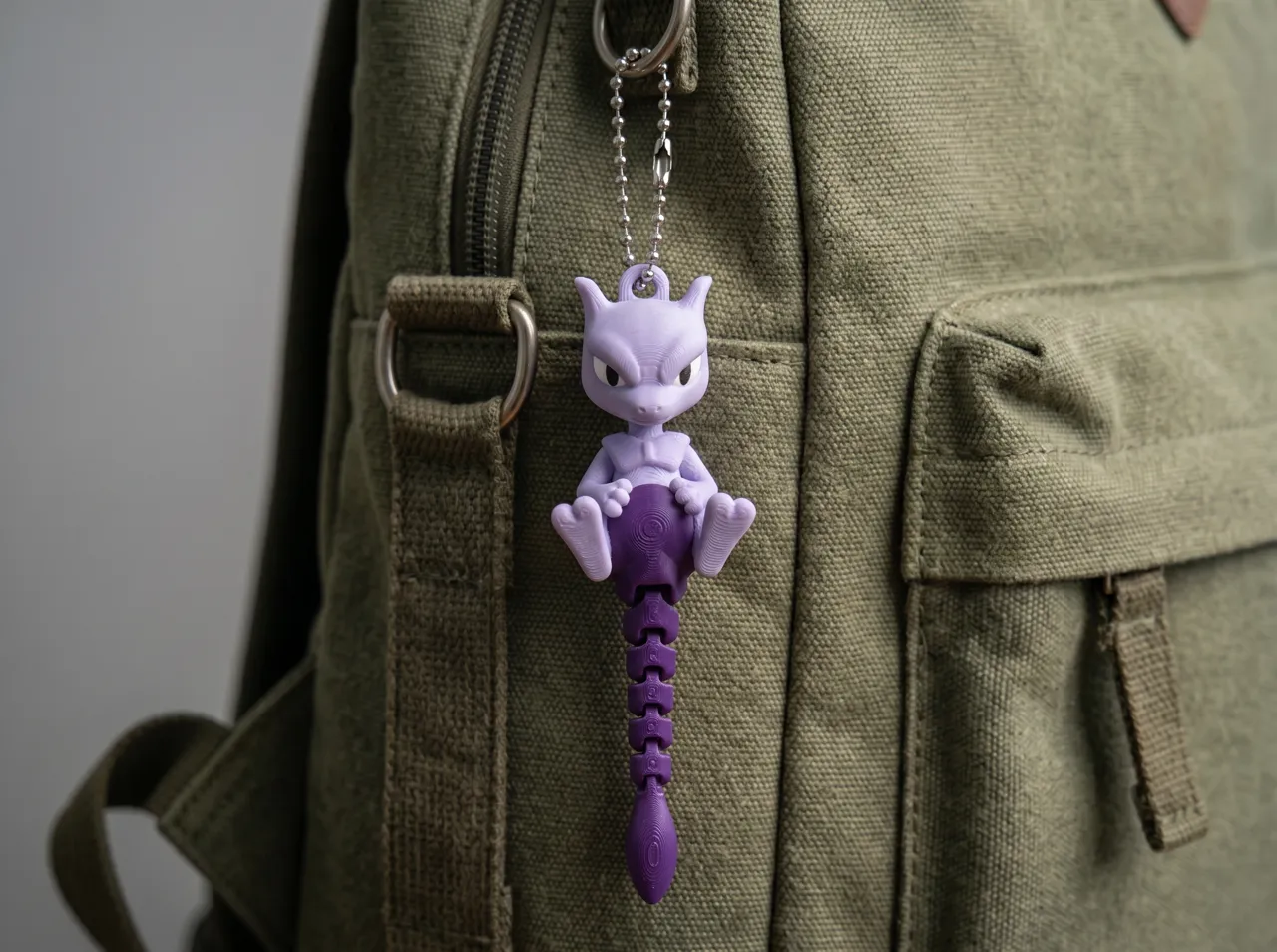 Articulated Mewtwo Keychain view 3