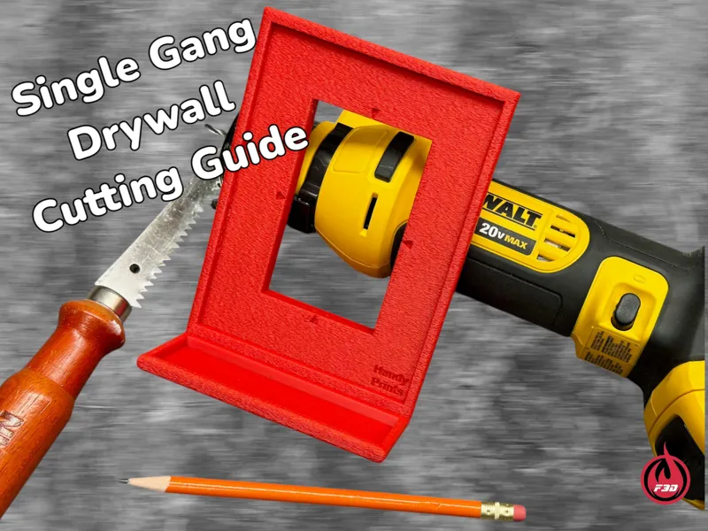 Single Gang Drywall Cutting Guide