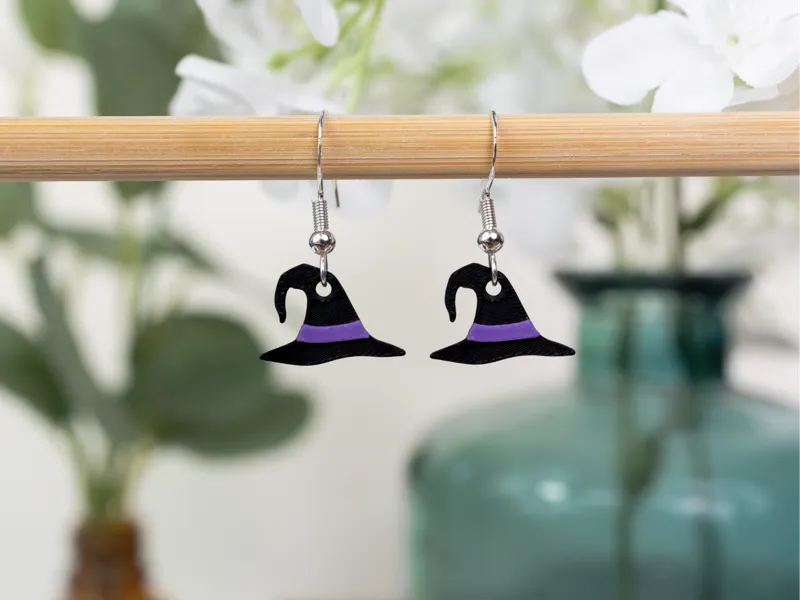 Halloween Witches Hat Earrings
