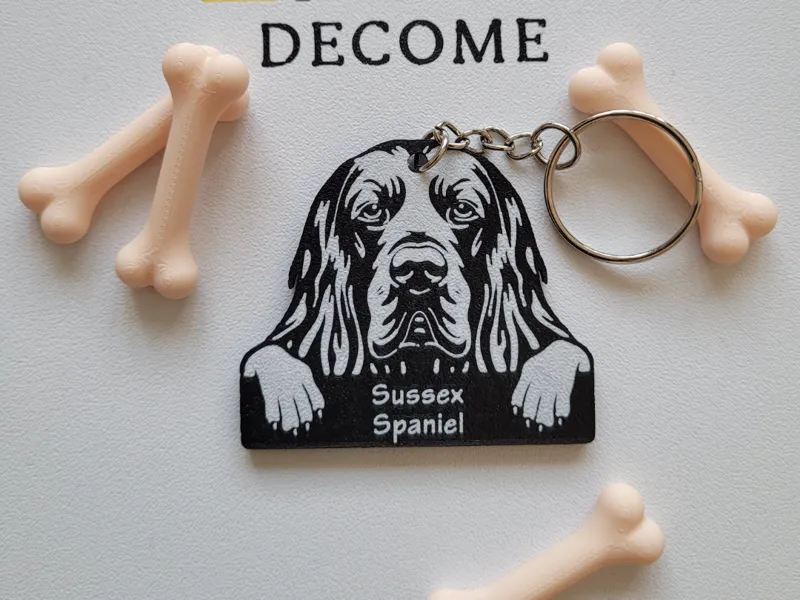 Sussex Spaniel Keychain