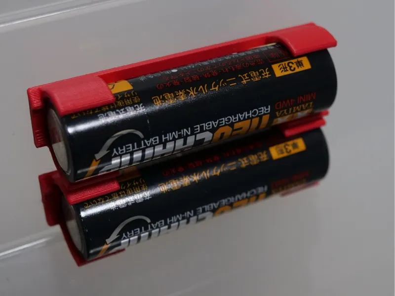 mini4wd attachable battery holder