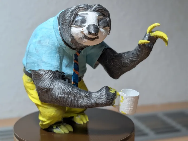 Flash the Sloth (Zootopia) - 3D Color  Figurine