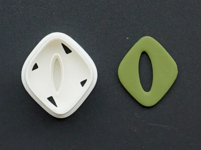 Organic Polymer Clay Cutter Earrings Necklace