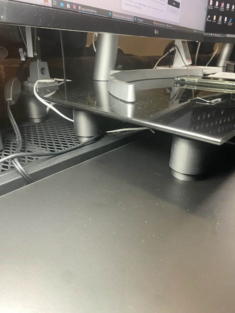 Lego Inspired Desk Monitor Stand Riser Legs