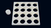 Print with the same plastic and settings of the part your designing. See the print description.