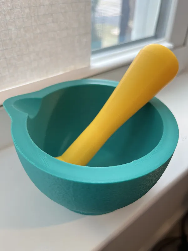 Mortar and Pestle | 3D Printed | Ergonomic Design