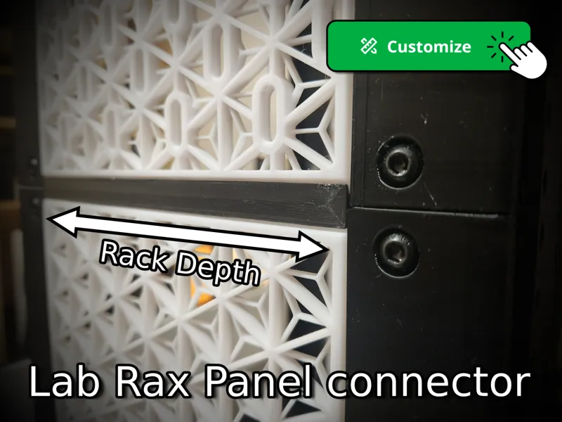 Lab Rax Side Panel Connector & Post joiner