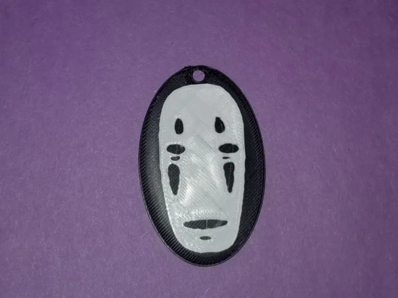 No Face Keychain Charm