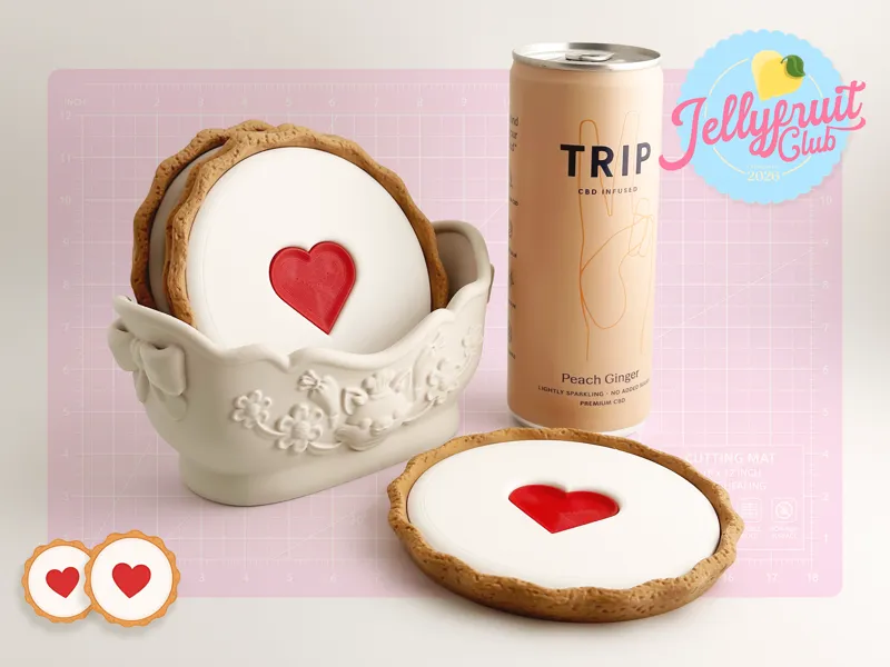 Bakewell Tart Coasters (No AMS)