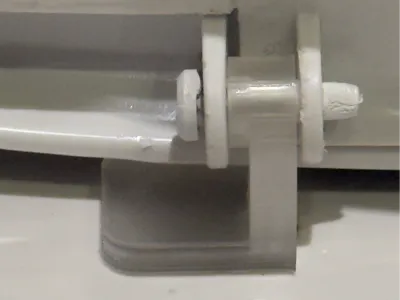 Toilet seat lid hinge replacement