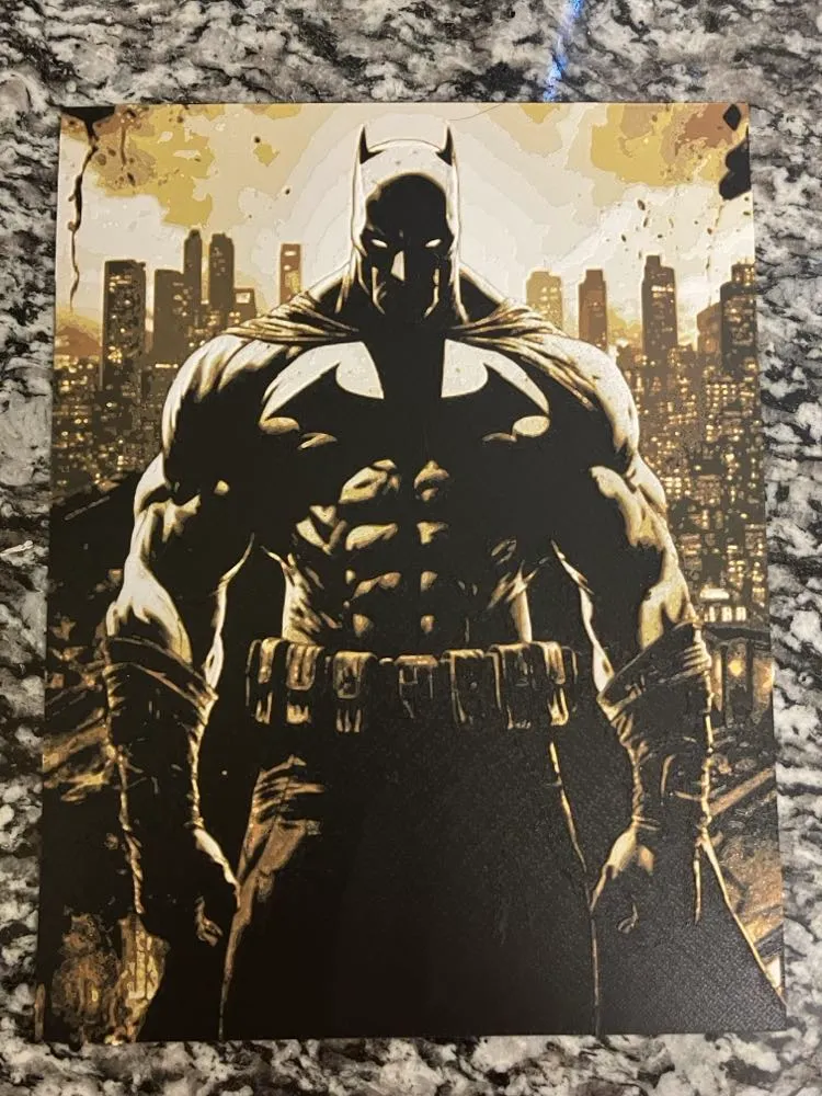 Batman Downtown (HueForge print)