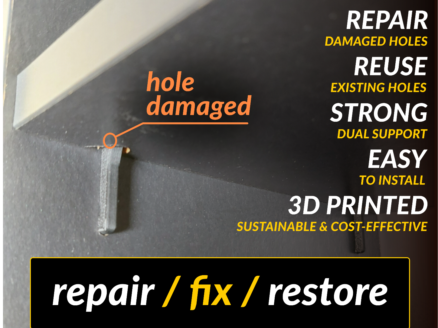IKEA Billy shelf repair