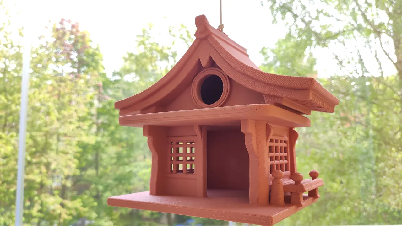 DoJo Birdhouse / Feeder - Print-in-place view 2
