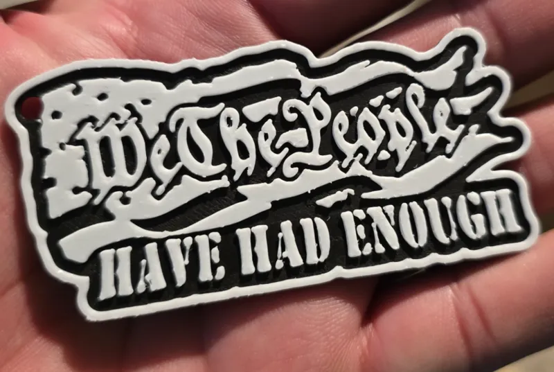 We The People Keychain