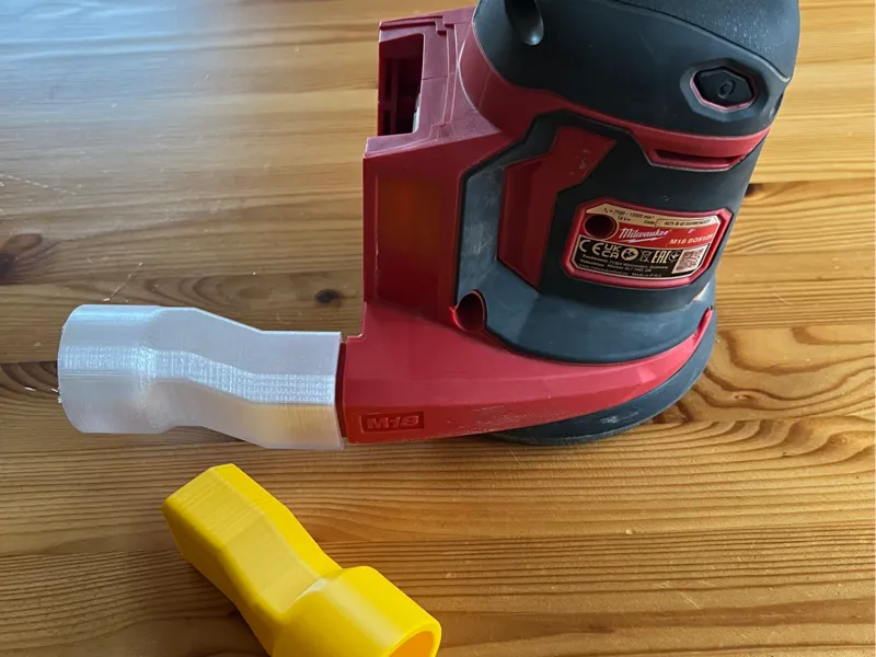 Milwaukee M18 BOS125 Vacuum Adapter 4 Walls / PETG