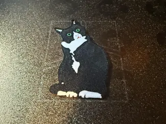 Tuxedo Cat Keychain