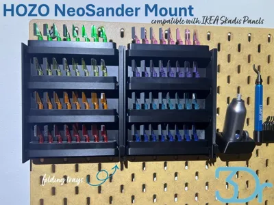 HOZO NeoSander Mount compatible with Ikea Skadis