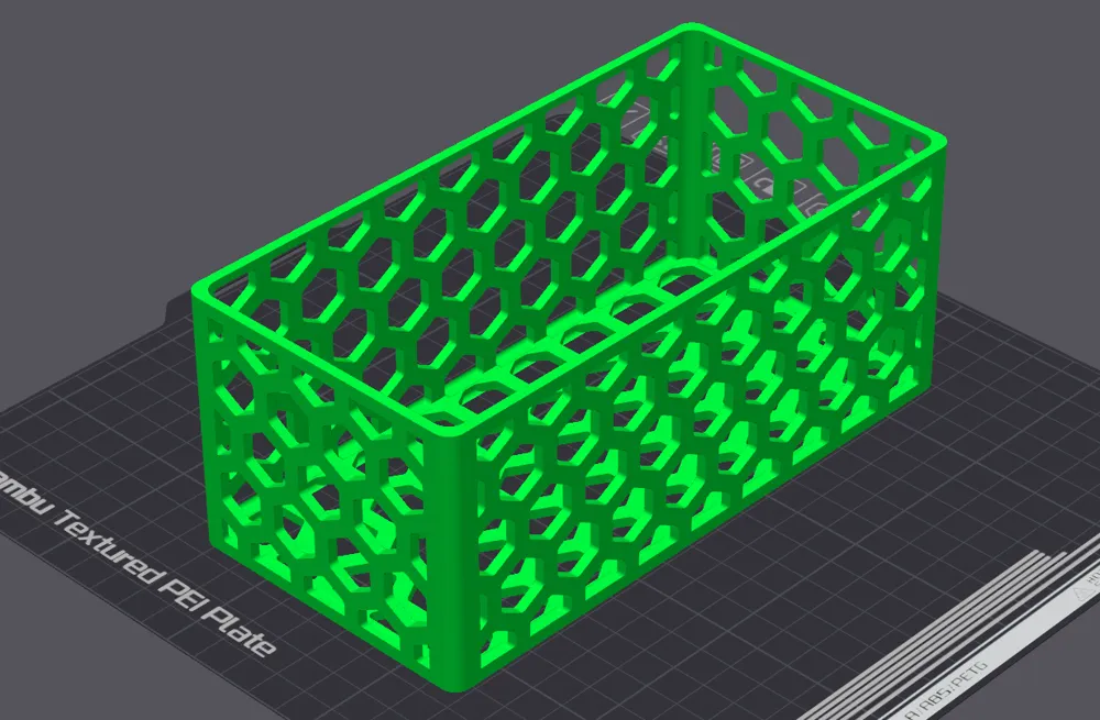Strattice Mesh Box Lattice box - wide version|Gitterbox (188x94x78mm) by Plastikschmied ...