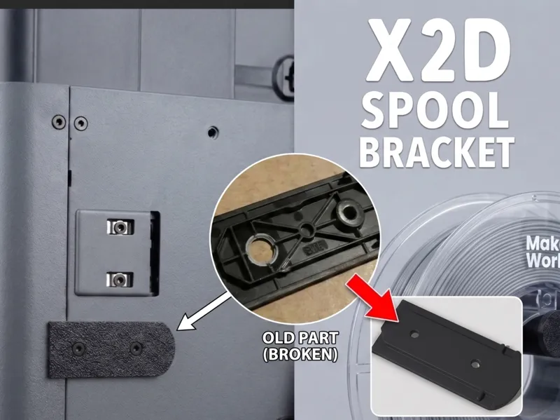 X2D External Spool Bracket / Rail 