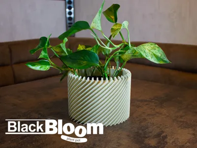 BlackBloom Plant Pot