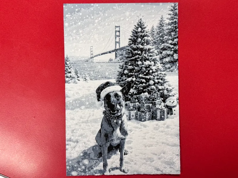 Belgian Malinois Christmas Hueforge