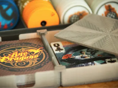 Double card box with lid