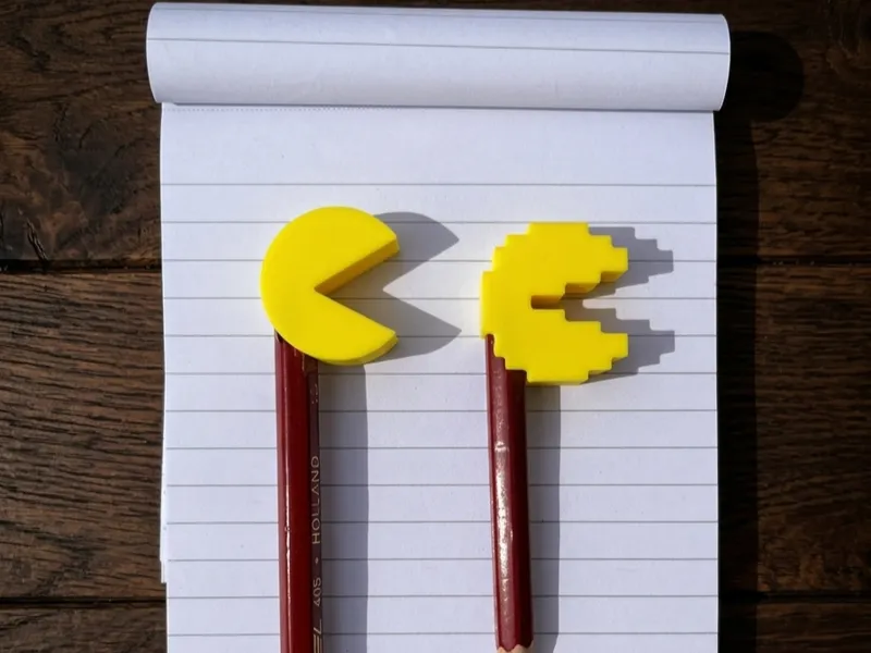 Pac-man pencil topper