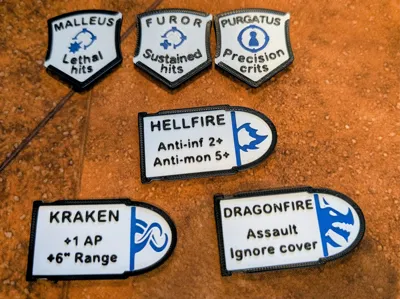 Grimdark 40K Deathwatch Tokens
