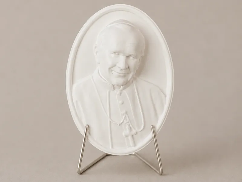 bas-relief bust of Pope John Paul II