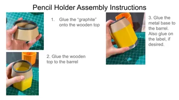 Caja o estuche: Pencil Pencil Holder with Container! Custom Name! — vista de referencia 5