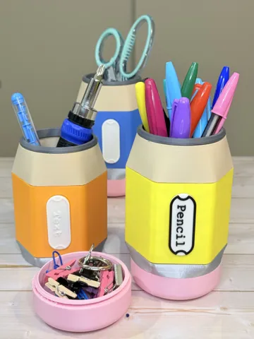 Caja o estuche: Pencil Pencil Holder with Container! Custom Name! — vista de referencia 2