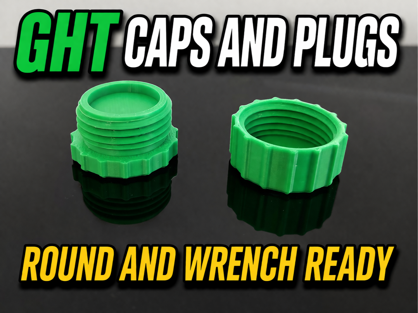 GHT Caps And Plugs 3/4" Garden Hose Thread