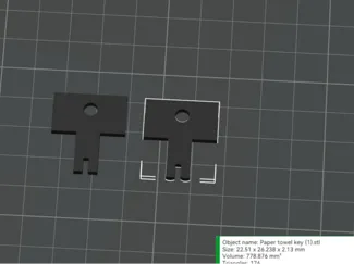 Paper towel key