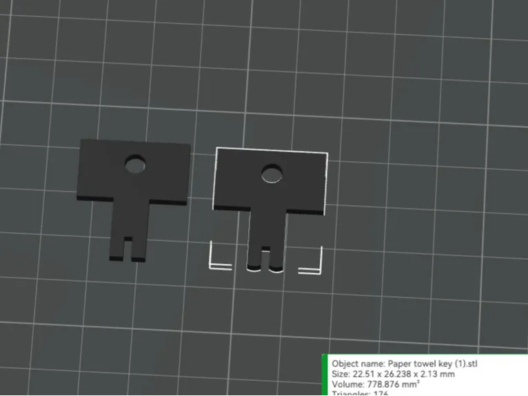 Paper towel key